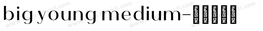 big young medium字体转换